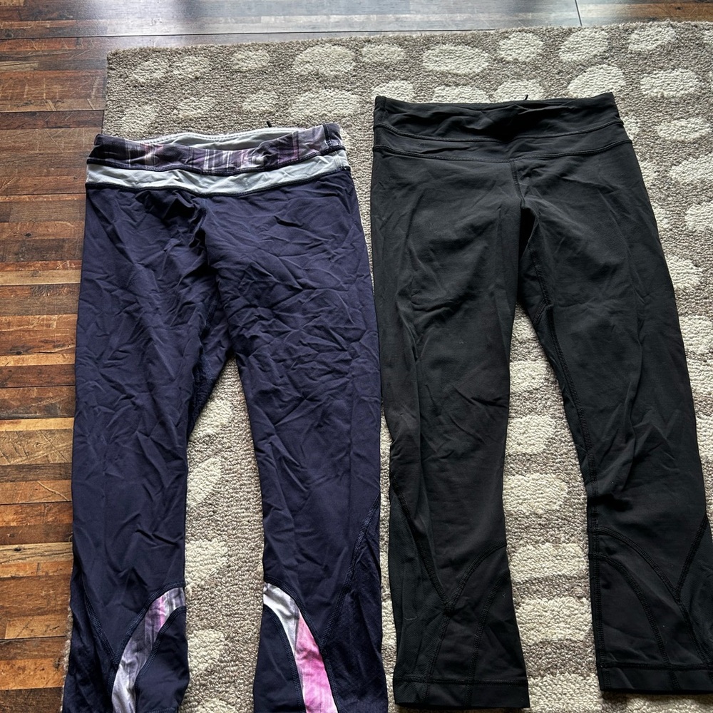3 very loved lululemon cropped leggings